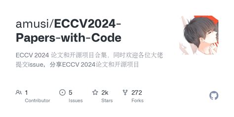 eccv 2024知乎|eccv2024 · GitHub Topics · GitHub.